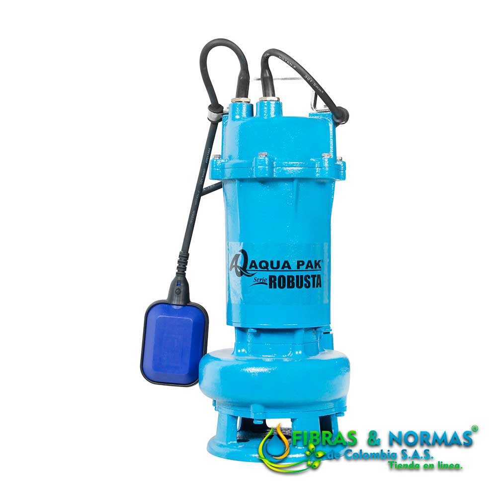Bomba Sumergible para Aguas Residuales (Lodos), Marca Aquex Serie AQW. En  1/2, 1 y 2 HP. Monofásicas y Trifásicas. – Azuli MX